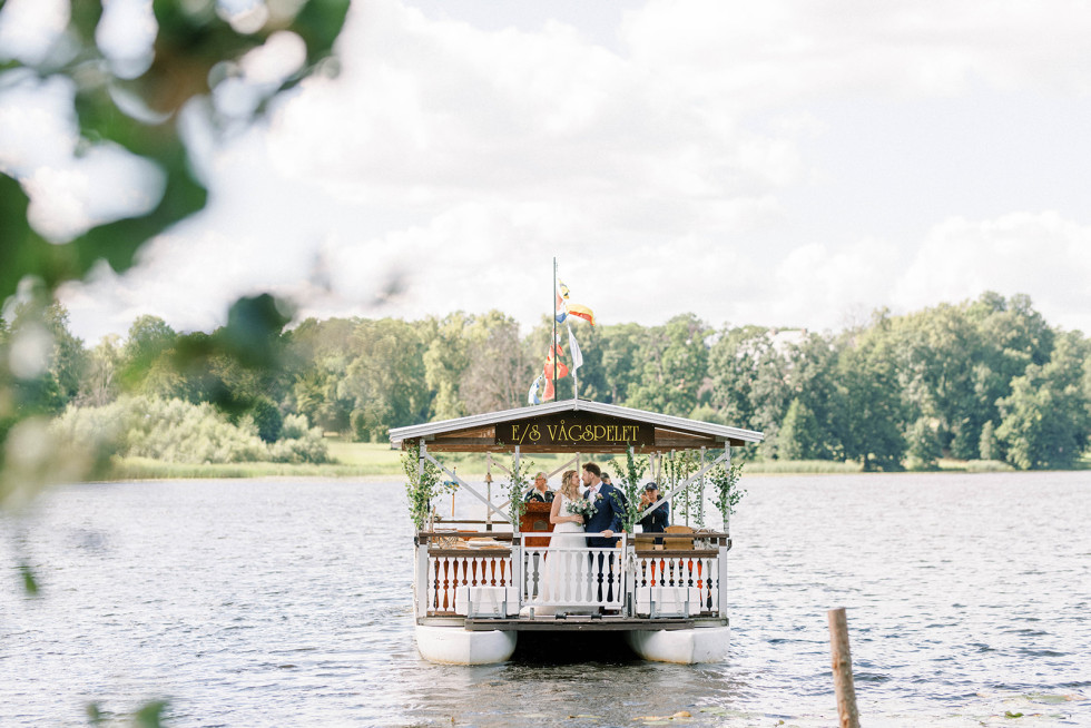 båttransport till vigseln
