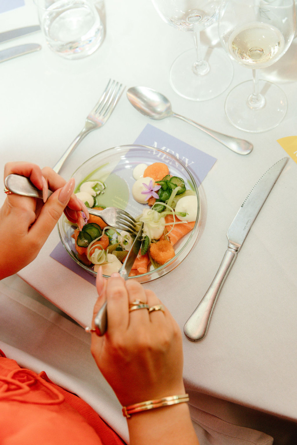 mat på ett bröllop