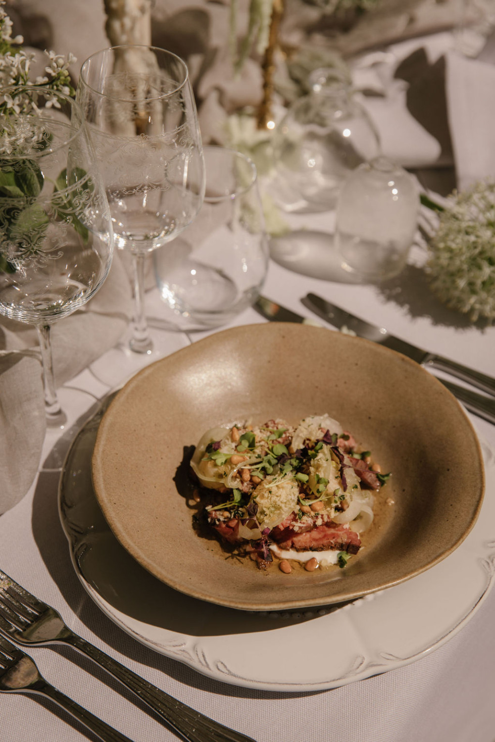 Middag tagen vid ett bröllop