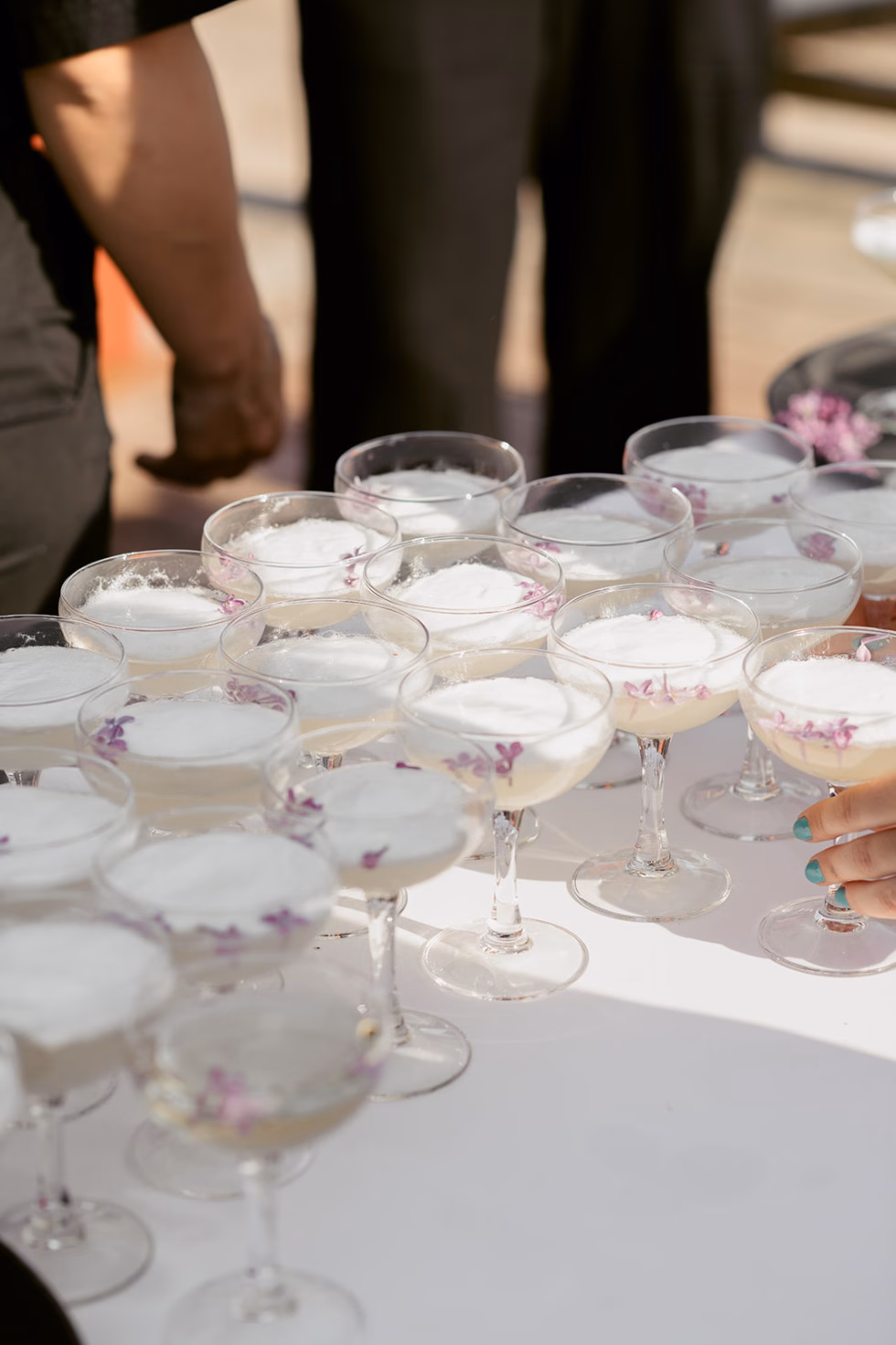 Elderflower Fizz med spiselige blomster