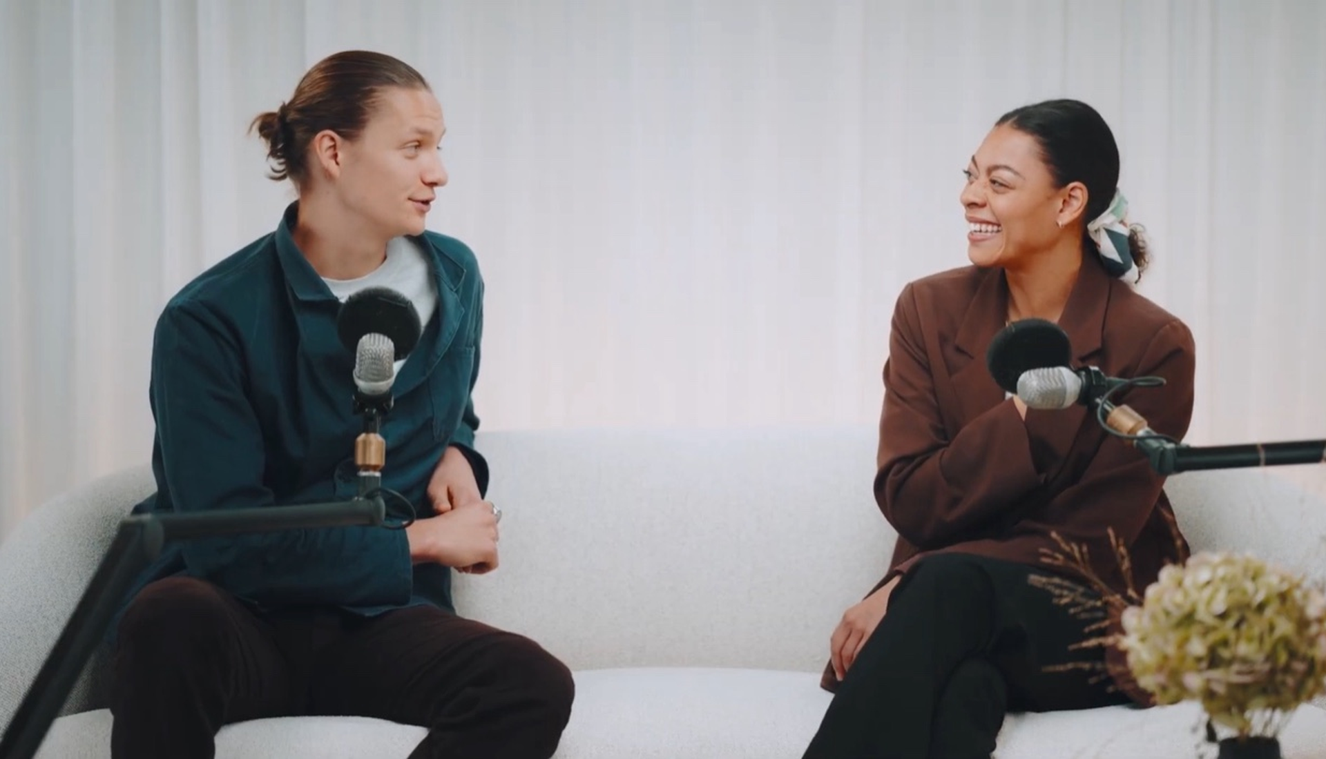 Porträtt av Mollie Minott och Adam Dimpker